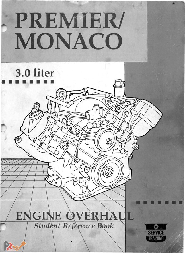 Couverture du livret de formation Chrysler sur la révision du V6 3,0 litres