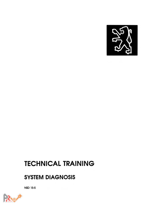 Couverture — Peugeot Technical Training, System Diagnosis NSD 15-5
