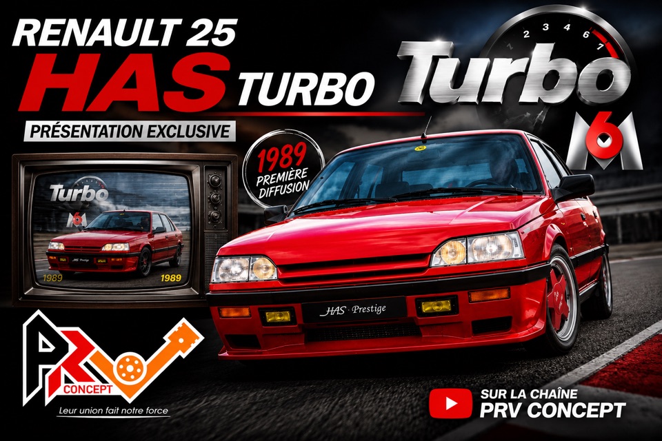 Renault 25 V6 Turbo HAS — reportage Turbo (M6)