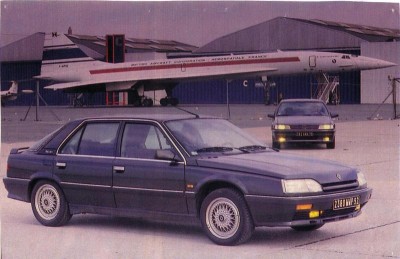 Je vous joins une photo d'époque d'une revue spécialisée qui est un symbole du passé.R25 Turbo Baccara,605 SV24 et Concorde prototype 001.